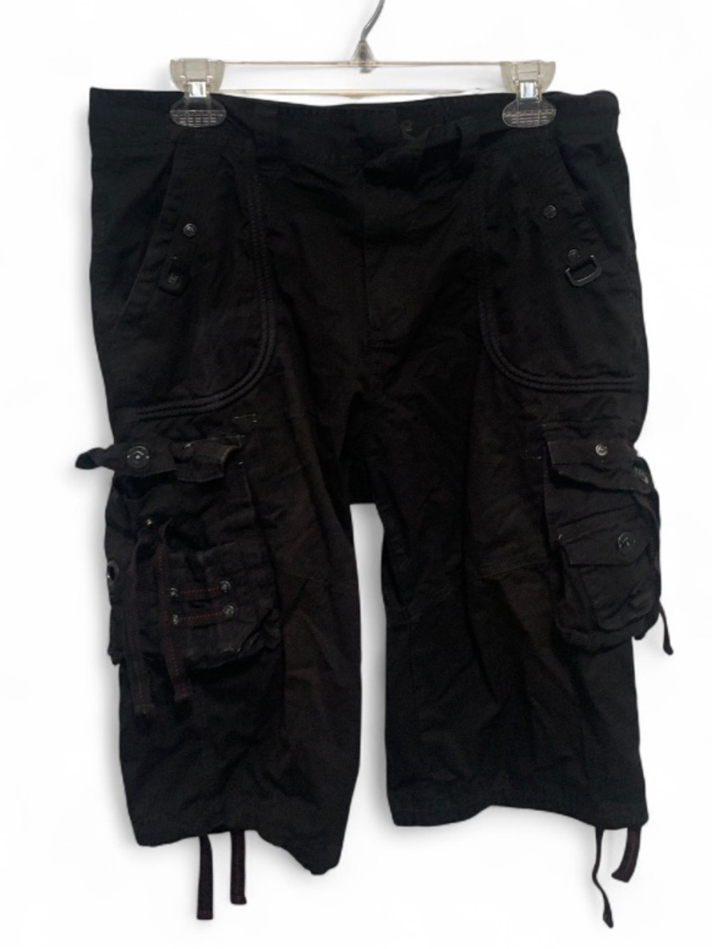 Y2K Black Cargo Shorts - Utility Style